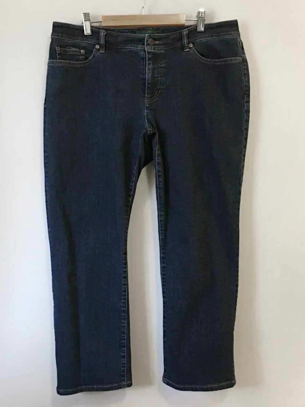 Lauren Ralph Lauren Jeans Co. Dark Navy Denim Capris - Plus Size 14W